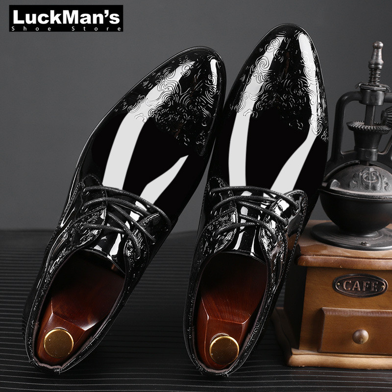 Muške svečane cipele Could Lakirane muške cipele za vjenčanje Oxford cipele Uredsko odijelo na vezanje Muške cipele za slobodno vrijeme Luksuzne talijanske cipele veće veličine