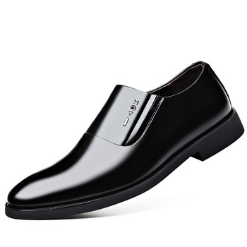 Нова мода Мъжки дизайнерски обувки Мокасини за мъже Сватбени обувки Класически дишащи обувки Мъжки обувки с кръгли пръсти Ежедневни бизнес плътни