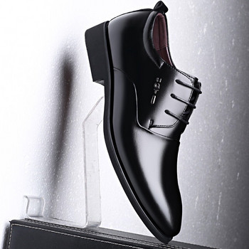 Mazefeng Модни мъжки обувки без обувки Мъжки Оксфордски модни бизнес рокли Мъжки обувки 2019 Нови класически кожени мъжки костюми Обувки
