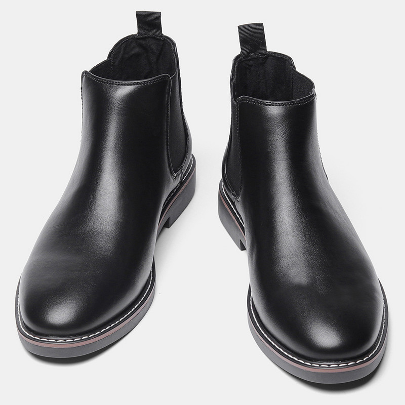 40-46 Férfi Chelsea Boots Márka kényelmes bőrcsizma Classics Alkalmi csizma #KD5232