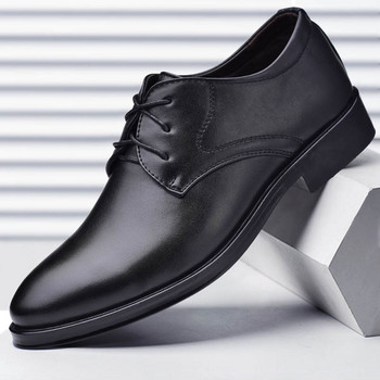 Висококачествени нови мъжки лачени обувки Обувки за танци Zapatos De Hombre черна кожена мека долна част Мъжки обувки за рокля 38-45