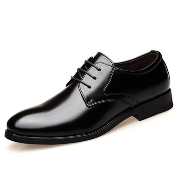 Mazefeng 2019 Нова модна бизнес рокля Мъжки обувки Класически кожени мъжки костюми Обувки Модни обувки с връзки Мъжки оксфордки