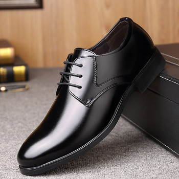 Mazefeng 2019 Нова модна бизнес рокля Мъжки обувки Класически кожени мъжки костюми Обувки Модни обувки с връзки Мъжки оксфордки