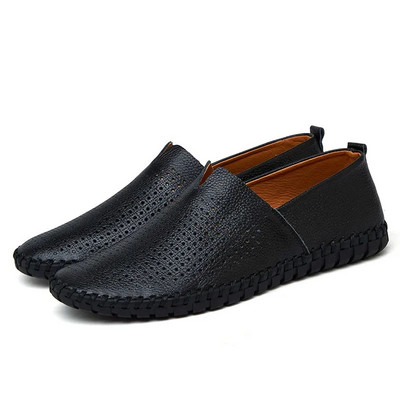 Mocasini albi de marcă, pantofi de rochie pentru bărbați, mărime suplimentară 47 48 49, pentru bărbați, cu decupaje, respirabile, pantofi formali ocazionali, cu cusături de mână