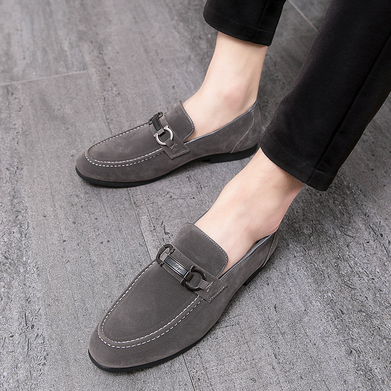 Luksuzne dizajnerske antilop zelene sive kožne cipele za vožnju za muškarce Svečana vjenčanica haljina za maturalnu večer Sapatos Tenis Masculino