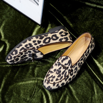 Мъжки ежедневни обувки Мъжки модни партита с леопардов панделка Сватбени обувки Мъжки леки удобни мокасини за шофиране Мокасини Размери 37-48