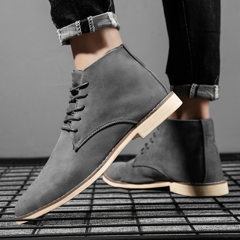 Muške visoke meke oksfordice gležnjače Jesen muške motociklističke tenisice velika veličina 46 svečane cipele muške poslovne poslovne mokasine čizme
