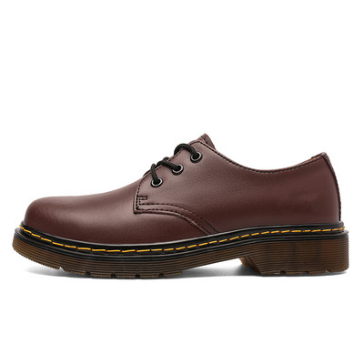 Pantofi de cuplu Oxford Mocasini casual din piele Cizme unisex Cizme de modă martens britanice Botas de cauciuc Hombre Plus Size38-46