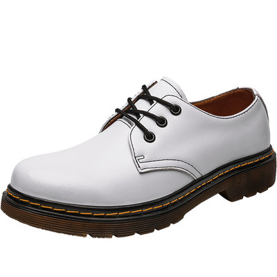 Παπούτσια για ζευγάρια Oxford Casual Δερμάτινα Μοκασίνια Unisex Μποτάκια Μόδα British Martens Μπότες από καουτσούκ Botas Hombre Plus Size38-46