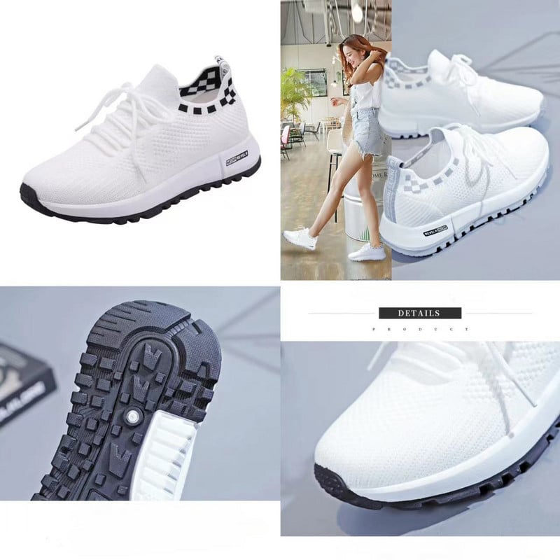 Pantofi vulcanizați pentru femei Pantofi casual pentru femei ultra ușori Pantofi respirabili pentru femei tricotat Noua modă Pantofi eleganti pentru femei