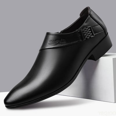 Férfi lakkbőr cipő Üzleti ruha Cipő Elegáns Gentleman Platform bőrcipő 2022 Slip on Shoe Man Zapatos De Hombre