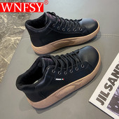 Γυναικεία πάνινα παπούτσια πλατφόρμας Wnfsy Fashion Casual μονόχρωμα παπούτσια Oxford Αθλητικά γούνα Γυναικεία βουλκανισμένα παπούτσια Zapatillas Mujer