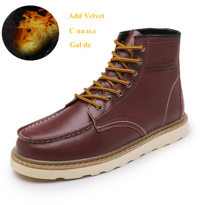 Κίτρινα δερμάτινα Chelsea Ankle Boots Ανδρικά παπούτσια με δωρεάν αποστολή Χειμερινές μπότες ανδρικές μπότες Chelsea Lace Up Δερμάτινες μπότες ανδρικές