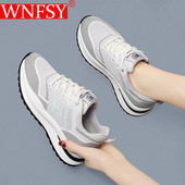 Wnfsy Pantofi cu plasă pentru femei, ușoare, respirabile, pentru femei, pantofi plati ocazional, la modă, țesute, pentru alergare, pantofi sport Pantofi