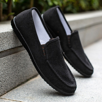 Νέα ανδρικά παπούτσια Loafers Επώνυμα Μόδα Soft Man Moccasins Loafers καμβά slip-on Casual Ανδρικά παπούτσια για άντρες εξωτερικού χώρου hn6h