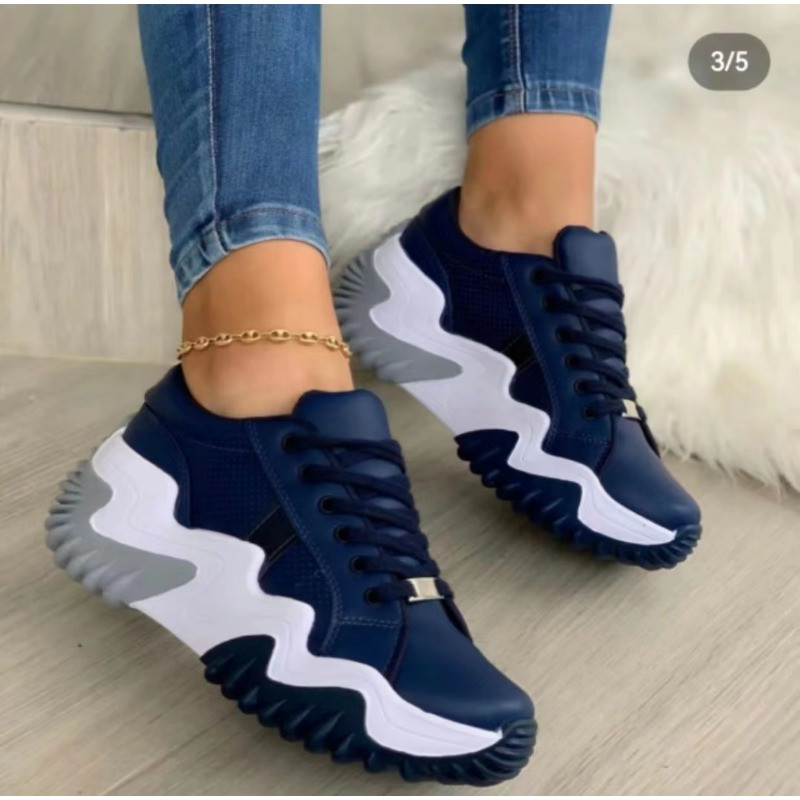 Wnfsy Pantofi pentru femei Pantofi de tenis din pânză Pantofi de top pentru femei Pantofi cu șireturi, pantofi de alergare casual, respirabili, Zapatillas De Mujer