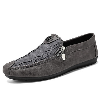 Δερμάτινα ανδρικά παπούτσια Casual Loafers Ελαφριά αναπνεύσιμα ανδρικά φλατ Επώνυμα ανδρικά loafers slip-on μαλακά μοκασίνια παπούτσια οδήγησης Καλοκαίρι
