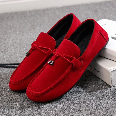 Kaubamärk Suede Meeste Lamedad kingad Uued Meeste vabaajajalatsid High Versatile Trend Meeste Loafers Moccasin Sõidukingad Zapatillas Hombre