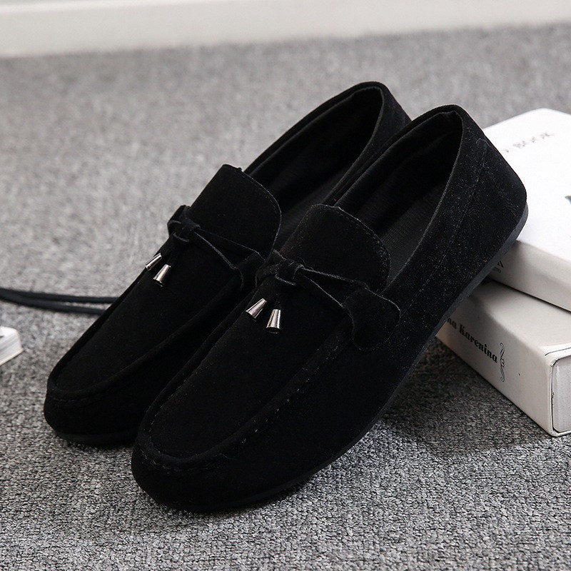Kaubamärk Suede Meeste Lamedad kingad Uued Meeste vabaajajalatsid High Versatile Trend Meeste Loafers Moccasin Sõidukingad Zapatillas Hombre