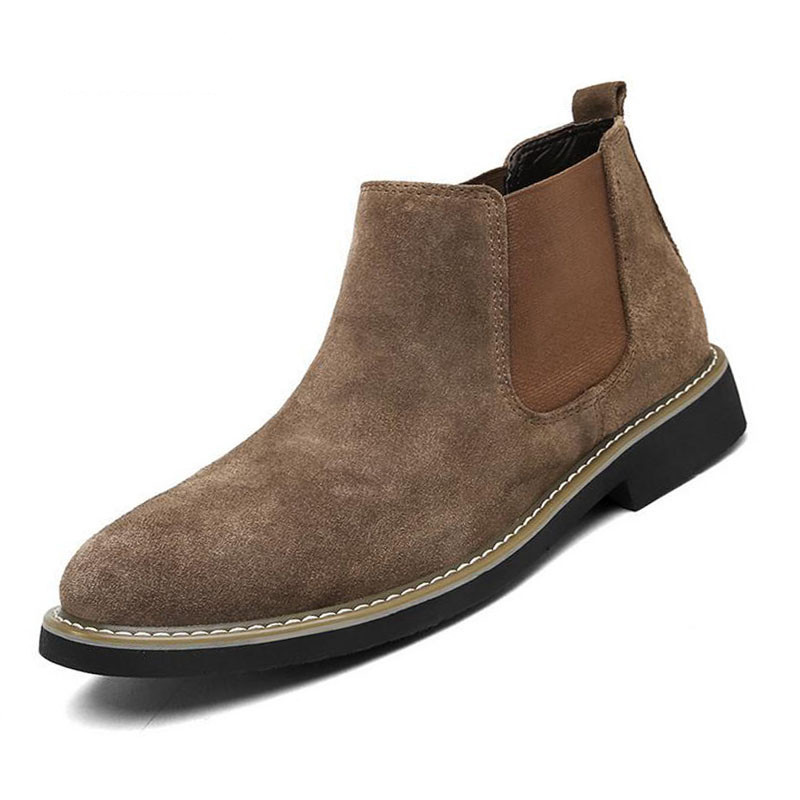 Cizme chelsea pentru bărbați Cizme la gleznă Cizme pentru motocicletă pentru bărbați, marcă masculină, din piele, inverno masculino H85