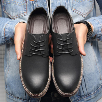 Марка Мъжки Оксфордски обувки Британски стил Мъжки бизнес официални обувки Обувки за рокля Мъжки равни обувки Най-висококачествени мокасини