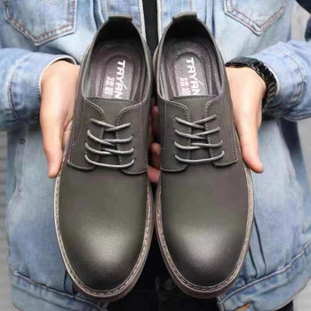 Марка Мъжки Оксфордски обувки Британски стил Мъжки бизнес официални обувки Обувки за рокля Мъжки равни обувки Най-висококачествени мокасини