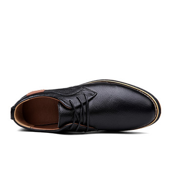 Мъжки Оксфордски обувки Броги с връзки Италиански мъжки ежедневни обувки Луксозна марка Мокасини Мокасини Големи размери 38-48