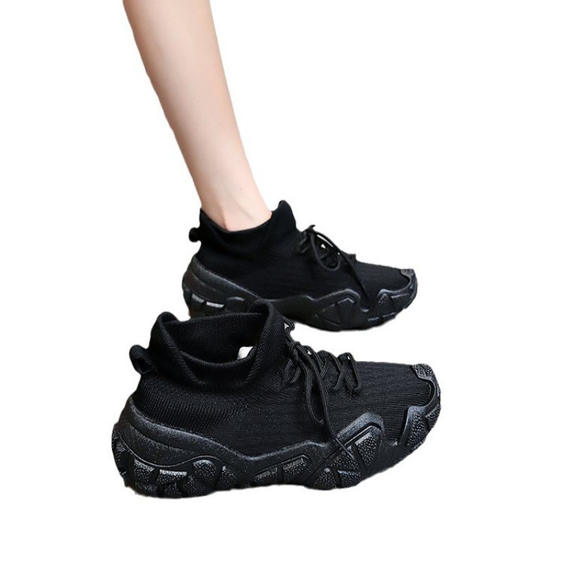 Încălțăminte vulcanizată pentru femei, cu șireturi de primăvară și toamnă, pantofi sport la modă, respirabili, pantofi de tenis pentru femei, tălpi groase anti-alunecare