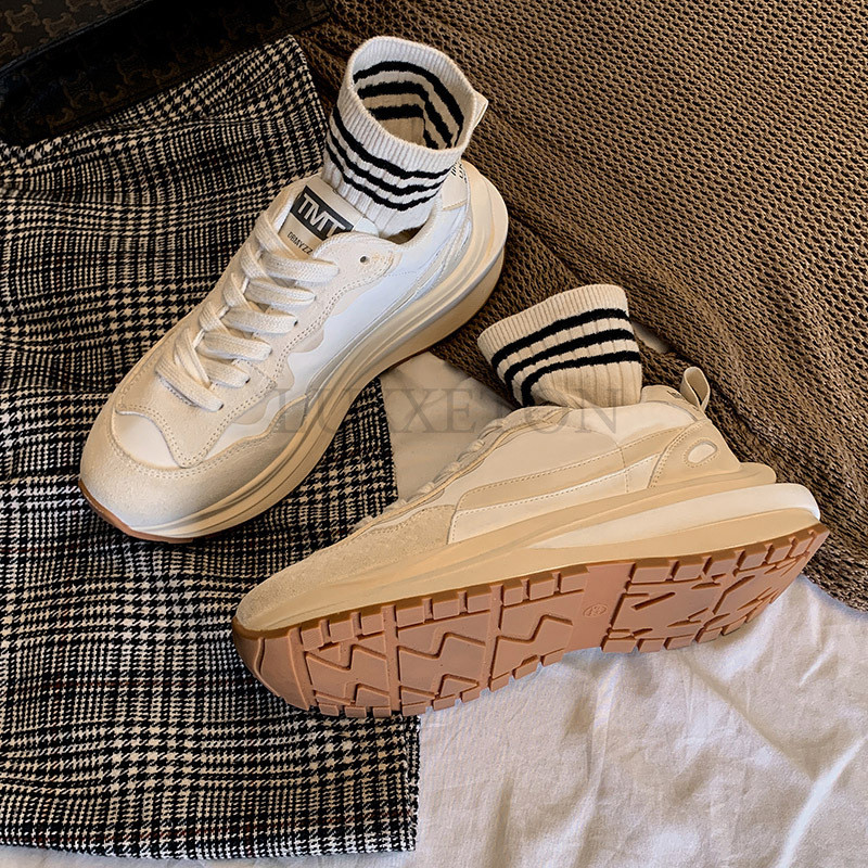 2023 m. prekės ženklo dizaino kulkšnies batai moterims, juodi odiniai platforminiai batai, moteriški stambūs aukštakulniai, moteriški „Chelsea“ batai