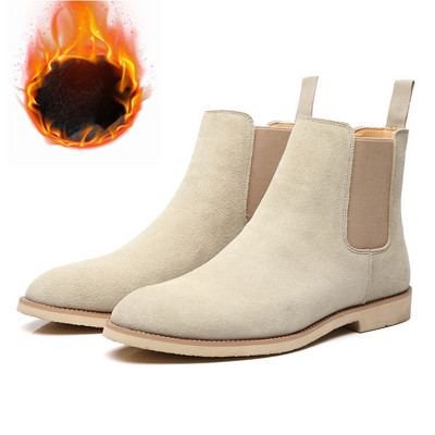 Misalwa Dropshipping Ανδρικές μπότες Luxury Άνοιξη/Χειμώνας Κομψές μπότες Chelsea Ανδρικά παπούτσια από δέρμα αγελάδας σουέτ για λάτρεις Plus Size 35 47