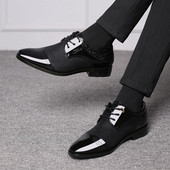 Pantofi de rochie pentru bărbați de afaceri, cu șireturi, elegante, ocazional, pentru petrecere, încălțăminte pentru nuntă, Șaluri pentru bărbați, bărbați de lux italiene