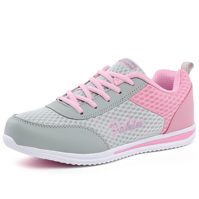 Ženska sportska cipela Ljubičasta tenisica Ženske ležerne tenisice Na vezanje Prozračne Nove kolekcije Modne mrežaste Ljeto Trčanje Ravna stopala