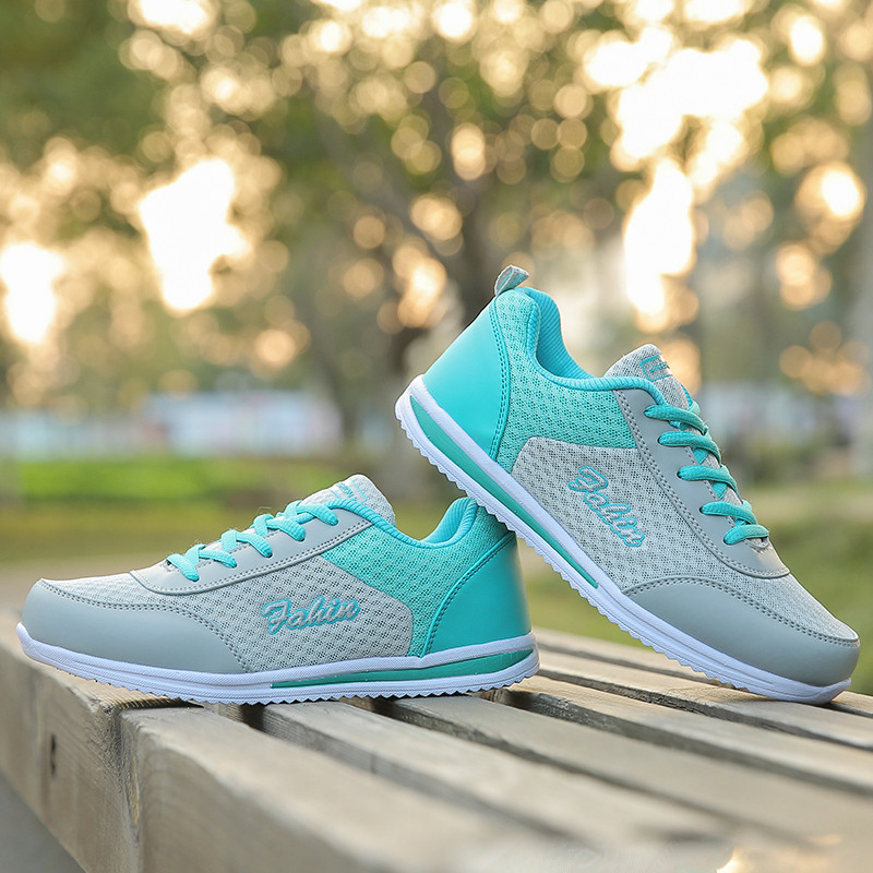 Ženska sportska cipela Ljubičasta tenisica Ženske ležerne tenisice Na vezanje Prozračne Nove kolekcije Modne mrežaste Ljeto Trčanje Ravna stopala