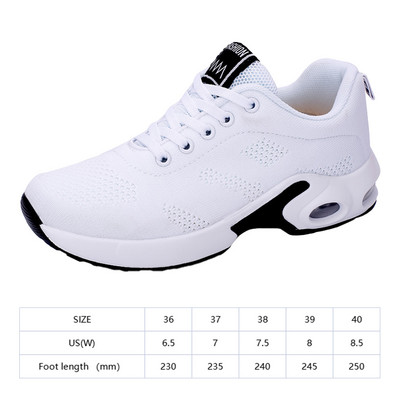 Γυναικεία Αθλητικά Παπούτσια 2023 Λευκά αναπνεύσιμα, casual fashion αθλητικά παπούτσια με αναπνεύσιμο μαξιλάρι αέρα για τρέξιμο Zapatillas Mujer