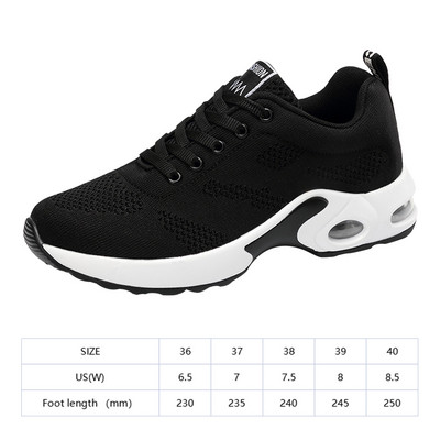 Γυναικεία Αθλητικά Παπούτσια 2023 Λευκά αναπνεύσιμα, casual fashion αθλητικά παπούτσια με αναπνεύσιμο μαξιλάρι αέρα για τρέξιμο Zapatillas Mujer