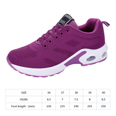 Γυναικεία Αθλητικά Παπούτσια 2023 Λευκά αναπνεύσιμα, casual fashion αθλητικά παπούτσια με αναπνεύσιμο μαξιλάρι αέρα για τρέξιμο Zapatillas Mujer