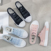 Madingi laisvalaikio batai Pavasariniai sportbačiai Moteriški kvėpuojanti drobė Moteriški vulkanizuoti sportiniai batai Avalynė Studentas Zapatos De Mujer