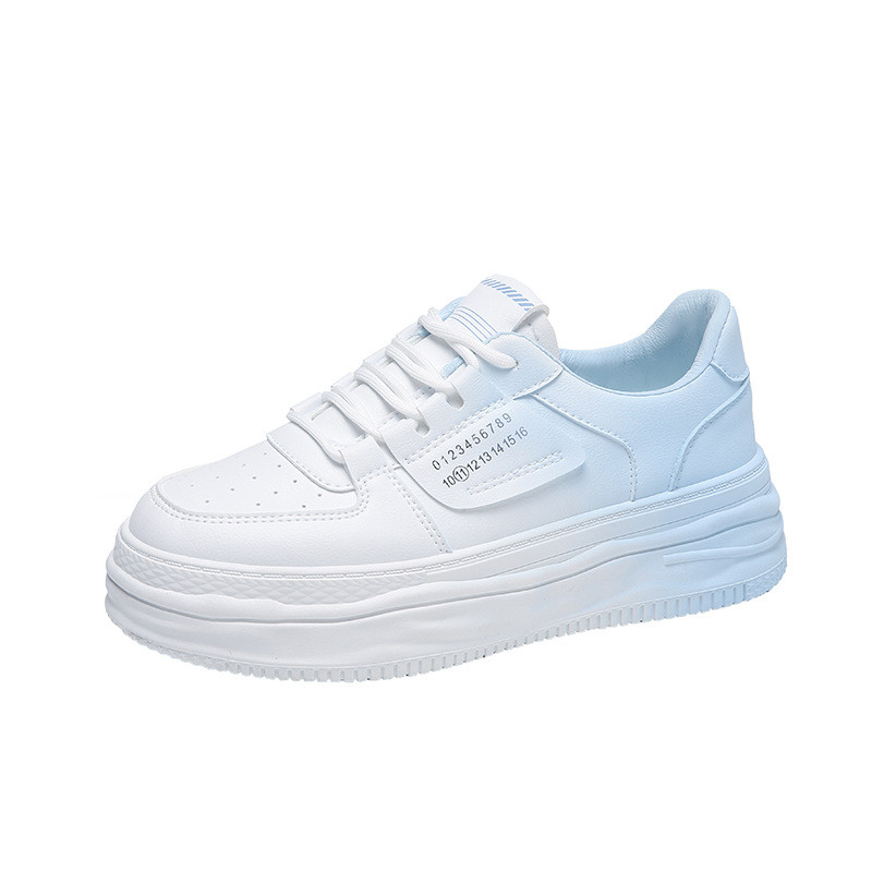 Toamnă Noua modă Versiune coreeană de pantofi albi mici pentru femeie Crește pantofi ocazionali Studenți Rețea respirabilă Pantofi roșii