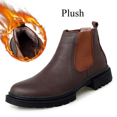 Cizme Chelsea Iarna  Cizme Barbati Botines Hombre Stivaletti Uomo Negru Maro