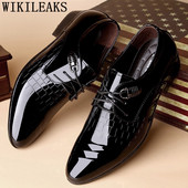 Dizajnerske marke Krokodilske cipele Muške svečane cipele Muške svečane cipele za vjenčanje Muške Calzado Hombre Heren Schoenen Zapatos Oxford Hombre