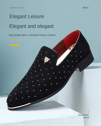 Ανδρικά παπούτσια Loafers επαγγελματικό κοστούμι Chaussures Νυφικό Επίσημο φόρεμα slip on παπούτσια Ανδρικά παπούτσια Oxford για άνδρες Coiffeur Italiano