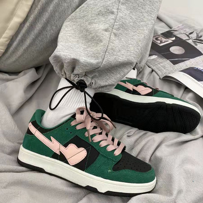 Ženske modne tenisice Djevojka Trend 2023. Nove zelene ravne ležerne sportske dizajnerske tenisice za trčanje Ženska proljetna platforma Ženski tenis