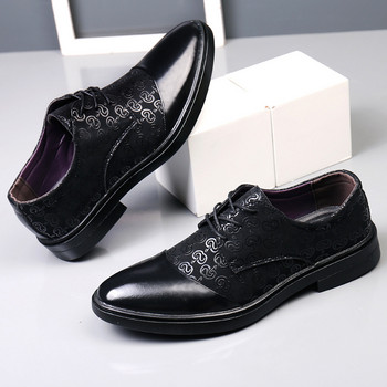 Мъжки обувки с приплъзване Модни мъжки оксфордки Италиански бизнес официални мъжки обувки 2022 Нови кожени мъжки костюми за сватбено тържество Обувки