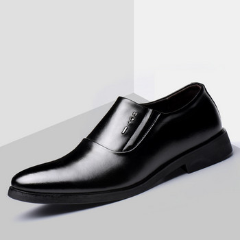 Класически бизнес мъжки обувки за рокля Модни елегантни официални сватбени обувки Мъжки безупречни офис Оксфордски обувки за мъже
