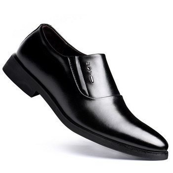 Класически бизнес мъжки обувки за рокля Модни елегантни официални сватбени обувки Мъжки безупречни офис Оксфордски обувки за мъже