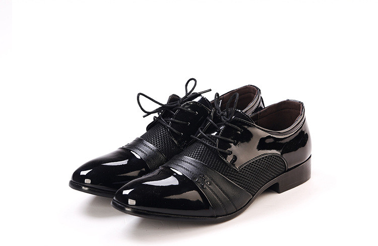 Muške svečane cipele PU kožne vjenčane oksfordske cipele Uredsko odijelo na vezanje Muške svečane cipele Luksuzne talijanske poslovne cipele veće veličine