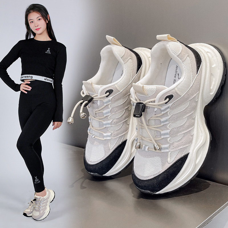 Νέα Γυναικεία Αθλητικά Παπούτσια Διχτυωτό Διχτυωτό Αναπνεύσιμο Casual Παπούτσια Γυναικεία παπούτσια για τρέξιμο Γυναικεία αθλητικά παπούτσια Συνονθύλευμα Χρώμα σταυρωτά παπούτσια με κορδόνια