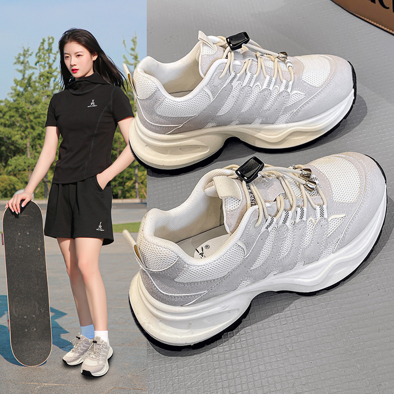 Νέα Γυναικεία Αθλητικά Παπούτσια Διχτυωτό Διχτυωτό Αναπνεύσιμο Casual Παπούτσια Γυναικεία παπούτσια για τρέξιμο Γυναικεία αθλητικά παπούτσια Συνονθύλευμα Χρώμα σταυρωτά παπούτσια με κορδόνια