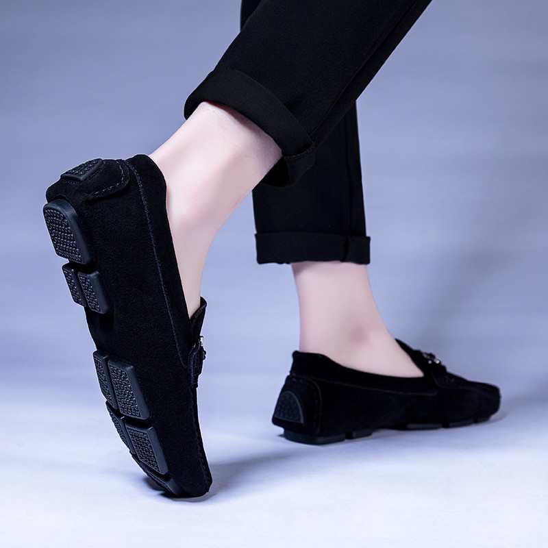 Ljetne muške cipele od antilopa od kože Modne muške cipele za slobodno vrijeme Muške natikače Mokasine Muška meka ravna obuća za vožnju koja se ne kliže