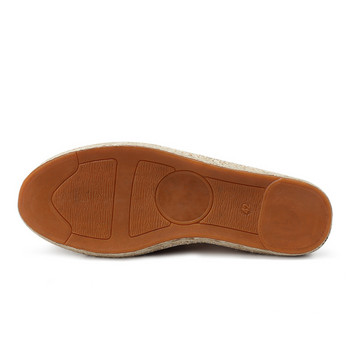 Καλοκαιρινά αναπνεύσιμα υποδήματα Ανδρικά παπούτσια από καμβά Hemp Lazy Flats για άντρες Φτηνά μοκασίνια ανδρικά loafers παπούτσια οδήγησης